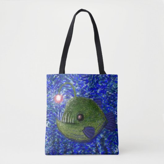 Tote Bag Pêcheur à la ligne amical (Devant)