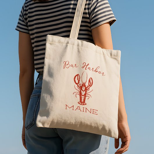 Tote Bag Pêcheur de homard du Maine Esthétique
