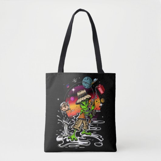 Tote Bag Pêcheur de l'espace (Devant)