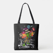 Tote Bag Pêcheur de l'espace (Dos)