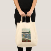 Tote Bag Pêcheur de mouches - Sitka, Alaska (Devant (produit))