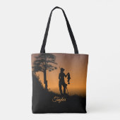 Tote Bag Pêcheuse au Crépuscule (Dos)