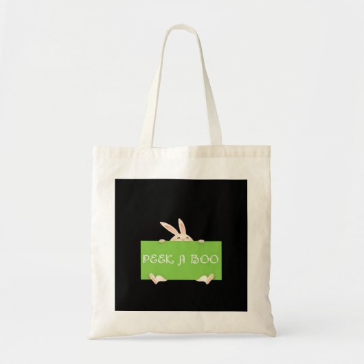 Tote Bag Peekaboo Bunny (Devant)