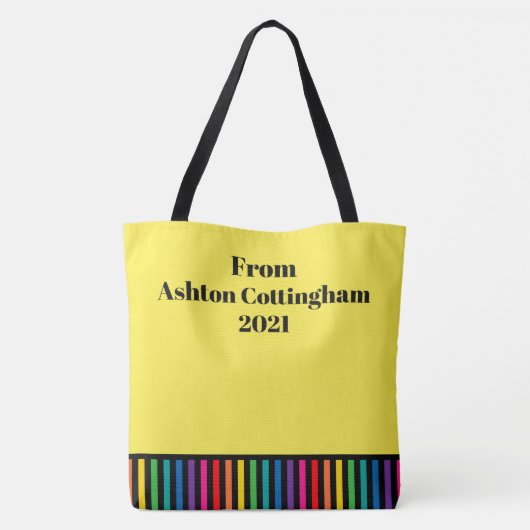 Tote Bag Peeking Cat and Dog Teacher Fourre-tout - Voir ret (Dos)