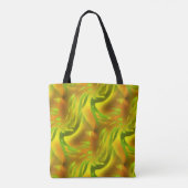 Tote Bag Peel vert orange numérique sur texture rugueuse ja (Dos)