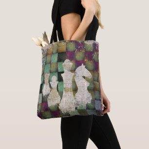 Tote Bag Peignez et imprimez les pièces d'échecs