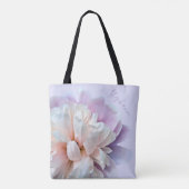 Tote Bag Peine rose et violette Nom du script personnalisé (Dos)