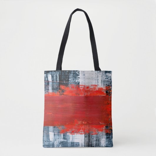 Tote Bag peint à la main fond abstrait, abstrait, douleur (Devant)