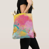 Tote Bag peint avec une brosse (De près)
