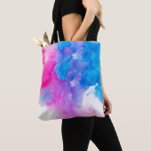 Tote Bag Peint couleur de texture d'eau vive (De près)