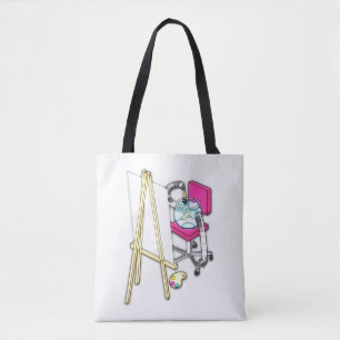 Tote Bag Peintre de poisson ("couleur de l'eau") -