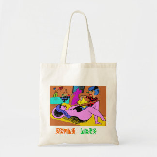 Tote Bag Peintre en dessinant modèle