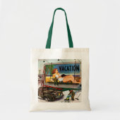 Tote Bag Peintres en tableau en hiver par Stevan Dohanos (Devant)