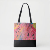 Tote Bag Peinture à cascade arc-en-ciel (Devant)