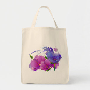 Tote Bag Peinture à fleurs Citer le cadeau de la fête des