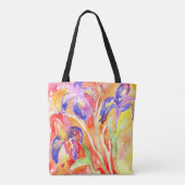 Tote Bag Peinture à l'aquarelle Iris (Dos)