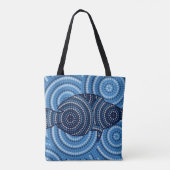 Tote Bag Peinture à points de poisson autochtone (Dos)