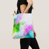 Tote Bag peinture Abstraite à l'aquarelle (De près)