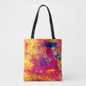 Tote Bag Peinture Abstraite brillante colorée (Devant)