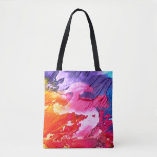 Tote Bag Peinture Abstraite colorée