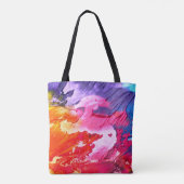 Tote Bag Peinture Abstraite colorée (Dos)