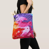 Tote Bag Peinture Abstraite colorée (De près)