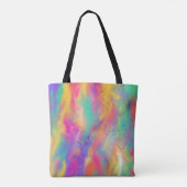 Tote Bag Peinture abstraite colorée moderne (Dos)