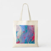 Tote Bag Peinture Abstraite couleur violet rose (Dos)