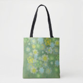 Tote Bag Peinture Abstraite d'aquarelle salée florale (Devant)