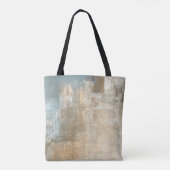 Tote Bag Peinture Abstraite gris et beige abstraite, art, (Dos)