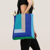 Tote Bag Peinture abstraite multicolore (De près)