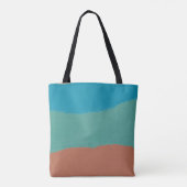 Tote Bag Peinture abstraite orange et noire (Dos)