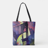 Tote Bag Peinture Abstraite pont Manhattan (Dos)