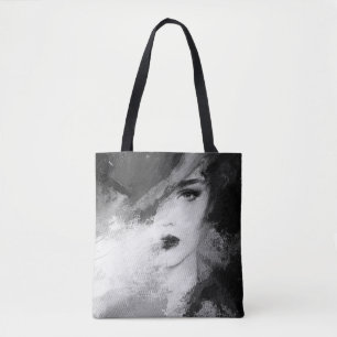 Tote Bag Peinture acrylique féminine de mode Abstraite