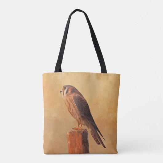 Tote Bag Peinture américaine Kestrel - Art original pour oi (Dos)