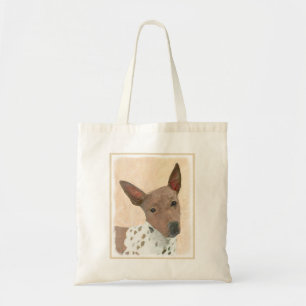 Tote Bag Peinture américaine sans poil Terrier - Chien Art