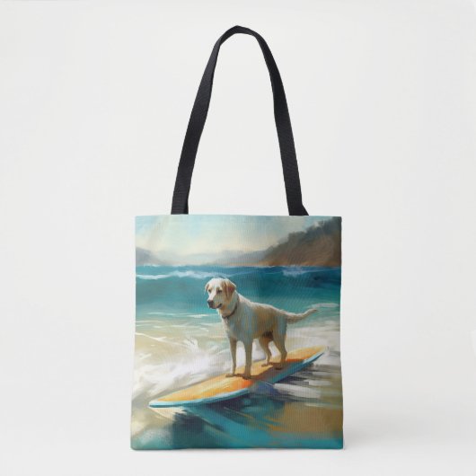 Tote Bag Peinture Anatolie Shepherd Beach Surf (Devant)