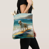 Tote Bag Peinture Anatolie Shepherd Beach Surf (De près)