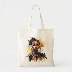Tote Bag Peinture aquarelle, Belles femmes de la tribu afri