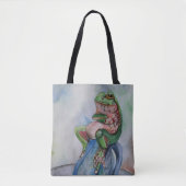Tote Bag Peinture aquarelle de grenouille Fourre-tout (Devant)