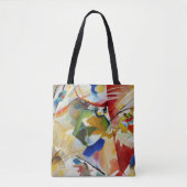 Tote Bag Peinture avec Centre Vert par Wassily Kandinsky (Devant)