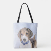 Tote Bag Peinture beagle - Cute Original Chien Art (Dos)