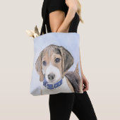 Tote Bag Peinture beagle - Cute Original Chien Art (De près)