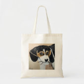 Tote Bag Peinture Beagle sur chiot (Devant)