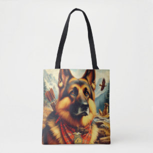 Tote Bag Peinture berger vintage allemande
