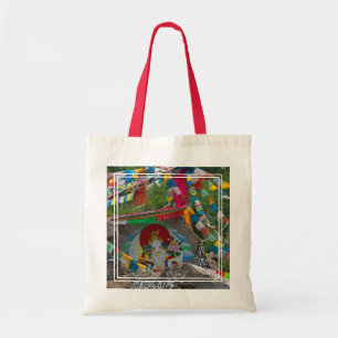 Tote Bag Peinture bouddhiste sur rochers