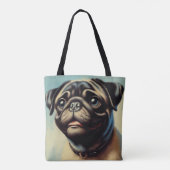 Tote Bag Peinture Carlin rétro (Dos)