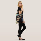 Tote Bag Peinture Carlin rétro (Sur le modèle)