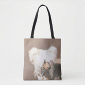 Tote Bag Peinture Chinoise sans cheveux peint art original  (Devant)