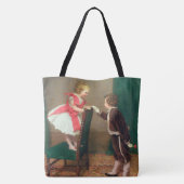 Tote Bag Peinture classique vintage d'enfants victoriens (Dos)
